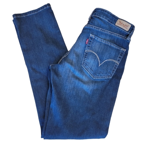 Levi's Mid Rise Skinny Denim Jeans Size 28 x 32 - Picture 3 of 5